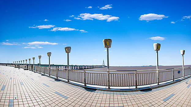 寧波市慈溪市杭州灣跨海大橋,海天一洲,島海中平臺