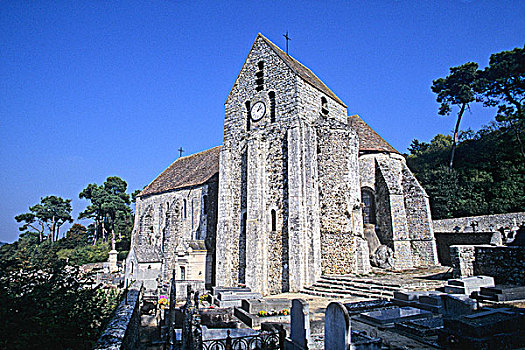 法国,伊夫利纳,山谷,教堂,11世纪,12世纪,世纪