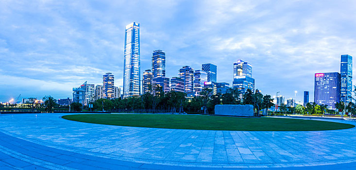 广东省深圳市南山区后海片区夜景