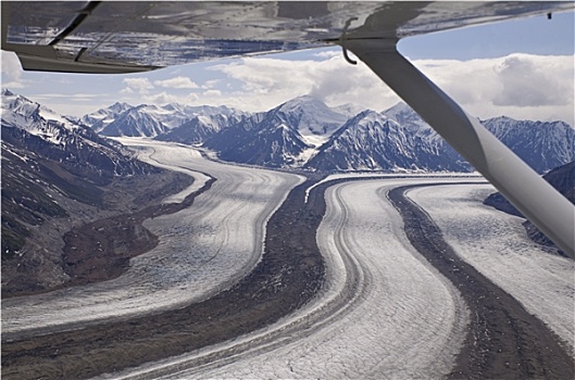 冰川,山脉,育空,加拿大