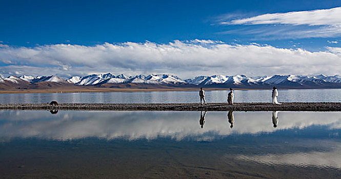 西藏圣湖纳木错湖