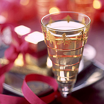 葡萄酒杯,圣诞节,气氛