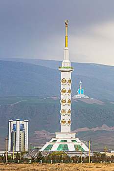 土库曼斯坦,阿什哈巴德,宪法,纪念建筑,电视塔