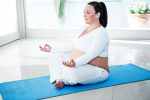孕妇,瑜珈,练习垫,健身中心