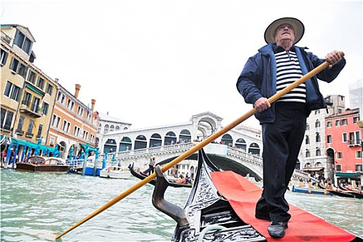威尼斯,意大利,小船,驾驶员,水道