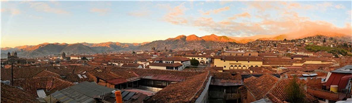 红色,屋顶,历史,区域,库斯科市,秘鲁