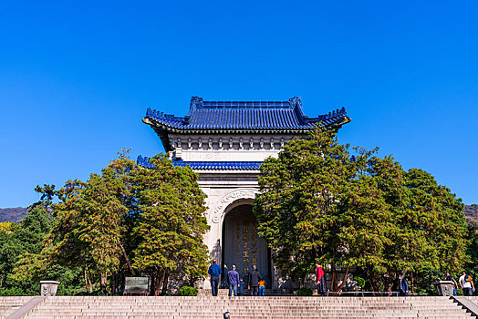 南京中山陵碑亭
