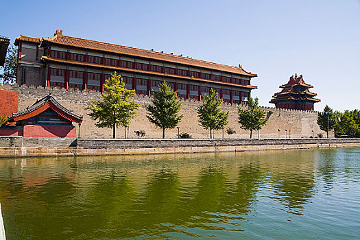 北京,故宫,护城河,筒子河