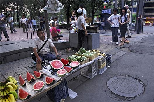 水果,商家,成都,四川,中国