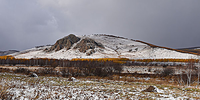 阿尔山雪景