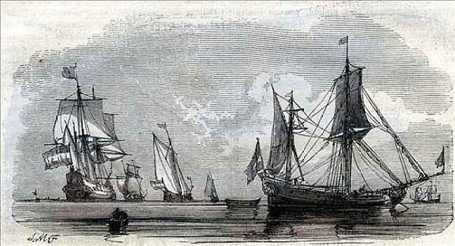 帆船,17世纪,19世纪