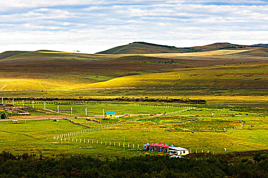 中俄边境,清晨的室韦牧场