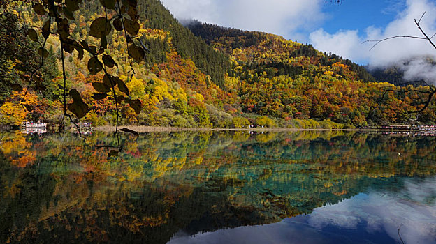 九寨沟风景之秋景