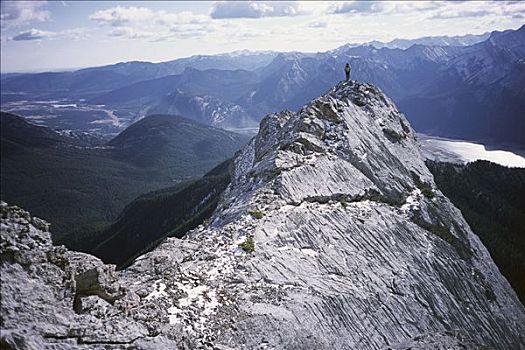 攀岩者,顶峰,卡纳纳斯基斯县,艾伯塔省,加拿大