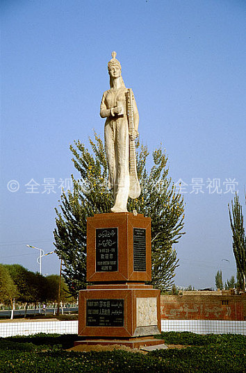 新疆阿曼尼沙汗雕像_高清图片_全景视觉