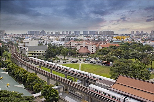 新加坡,大量,迅速,通行,车站