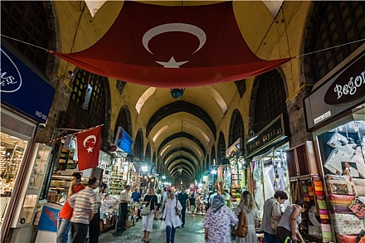 人,购物,大巴扎集市,伊斯坦布尔,土耳其