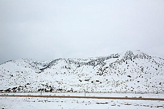 内华达,美国,春天,第一,雪,山