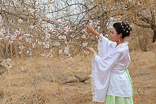 环境人像,美女