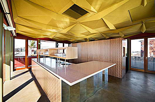 开放式格局,厨房,房子,黑色,石头,墨尔本,澳大利亚,建筑师,卡桑德拉,2006年