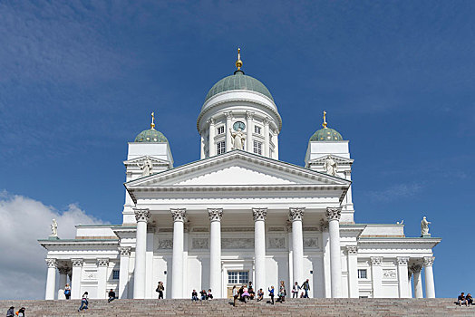 赫尔辛基,大教堂,楼梯,参议院,广场,芬兰,欧洲