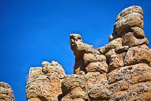 仰视,岩石构造,萨卡特卡斯州,墨西哥