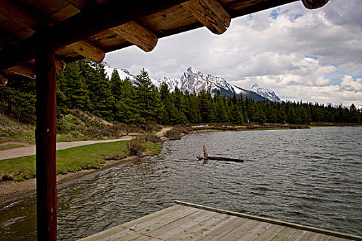 玛琳湖,碧玉国家公园,艾伯塔省,加拿大
