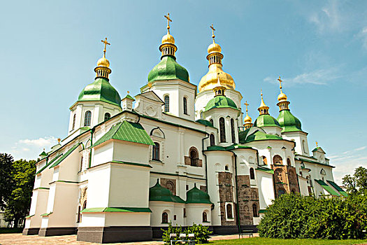 圣徒,索菲亚,大教堂,基辅,八月