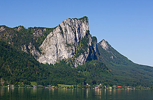 山,月亮湖地区,萨尔茨卡莫古特,上奥地利州,奥地利,欧洲
