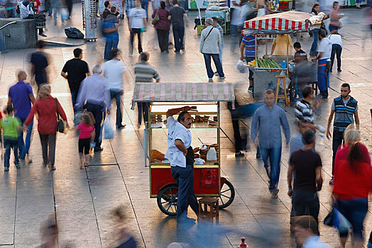 街道,出售,销售,糕点,伊斯坦布尔,欧洲,土耳其,亚洲