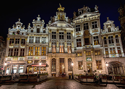 市政厅,大广场,布鲁塞尔,比利时,欧洲