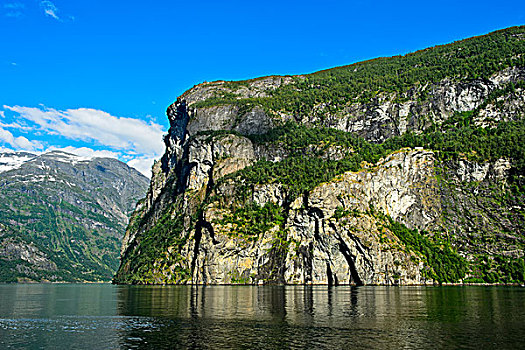 悬崖,世界遗产,挪威,欧洲