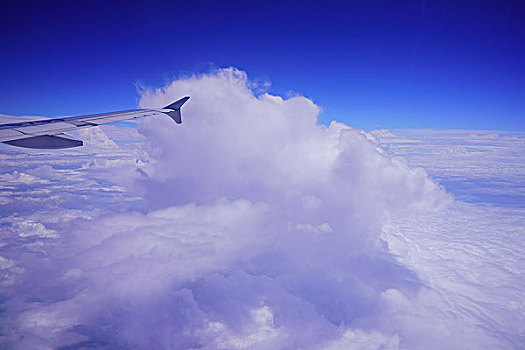 飞机,航空,高空,蓝天,白云