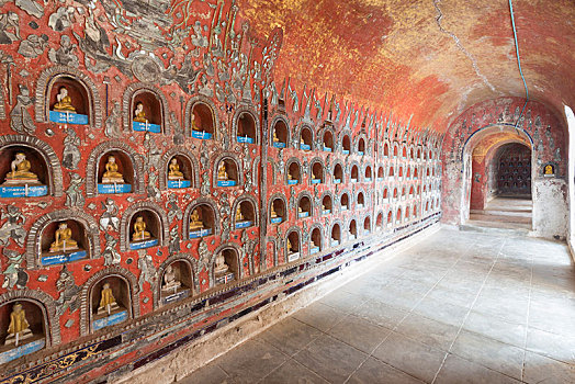 寺院,茵莱湖,缅甸,亚洲