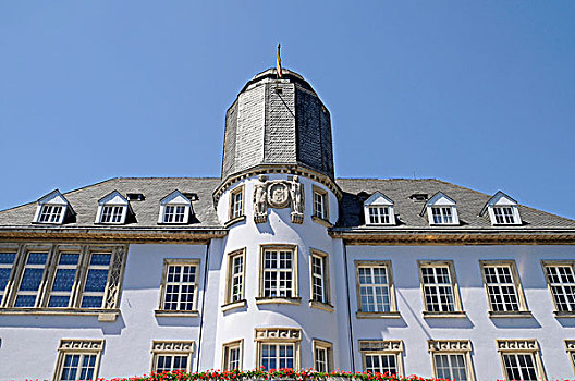 老市政厅,图书馆,建筑,地区,藻厄兰,区域,北莱茵-威斯特伐利亚,德国,欧洲