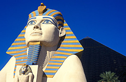 狮身人面像,金字塔,路克索神庙,赌场,酒店,拉斯维加斯,内华达,美国