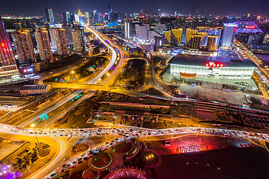 沈阳浑南新区夜景