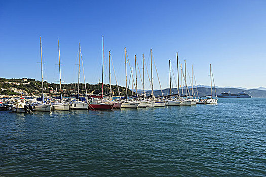 帆船,港口,维涅尔港,利古里亚,意大利