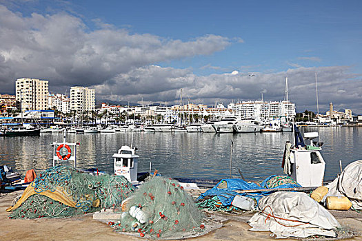 渔船,港口,哥斯达黎加,安达卢西亚,西班牙