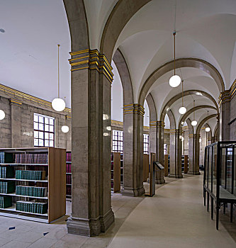 内景,大,现代建筑,曼彻斯特,中央图书馆