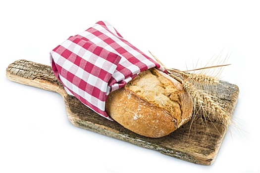 小麦面包,木板