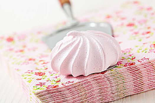 粉色,蛋白甜饼