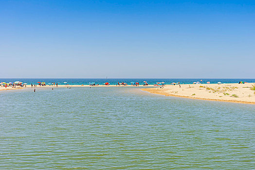 人,放松,海滩,阿尔布斐拉,阿尔加维,葡萄牙,欧洲