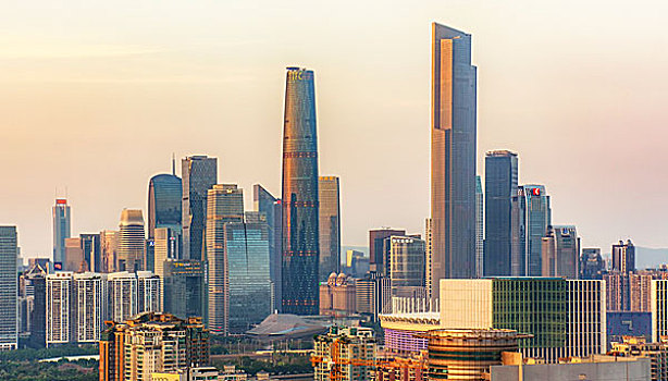 廣州都市風光，廣州塔，珠江新城