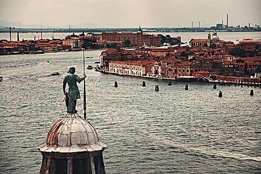 威尼斯,上面,教堂,圣乔治奥,马焦雷湖,意大利