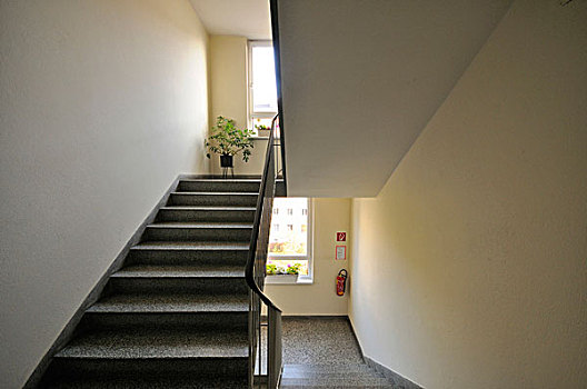 楼梯,步行梯,在楼梯间,建筑,奥地利