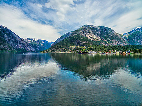 景色,峡湾