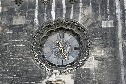 教堂,老,钟表,维也纳,奥地利