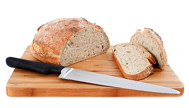 长条面包,刀
