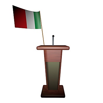 讲台,意大利,旗帜